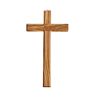 Wandkreuz Olivenholz natur Balken gerade 25 cm Holzkreuz Wandschmuck