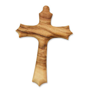 Rosenkranz Kreuz aus Olivenholz 4,5 cm